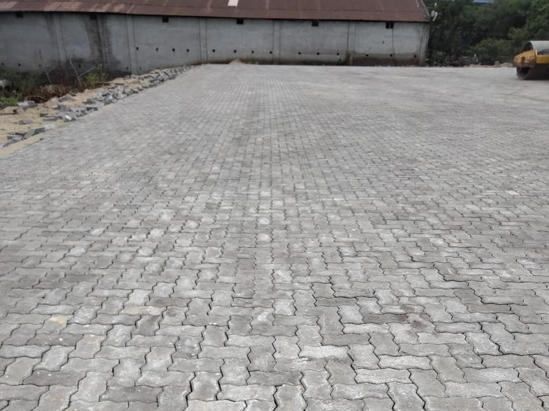 Wide paved yard at Dhamra Port, Odisha